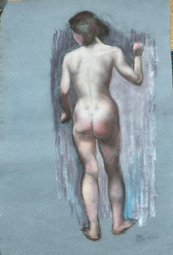Nudo donna disegno pastello - nudo,