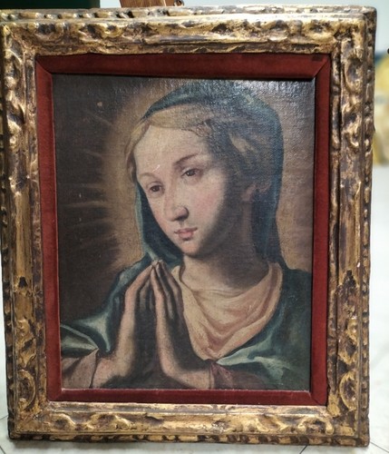 Antico dipinto madonna - antico, orante